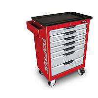 TOPTUL GT-28304 - 283PCS W/7-Drawer Tool Trolley  PRO-LINE SERIES - RED