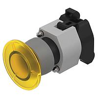 EAO 704.084.4 Pushbutton Switches Mushroom-head pushbutton-actuator illuminated yellow D29 screw