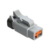 Amphenol SINE Systems ATM06-2S-R120GRY 2-Way 2 Way Plug 120 Ohm Cont wdglk included