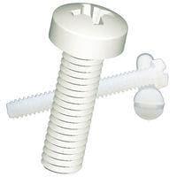 Essentra Components 010832F200 Machine Screw Fillister Slotted Screw, #8-32 Thread, 2 Lg