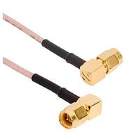 Amphenol RF 135104-01-M0.50 RF Cable Assemblies SMA R/A Plug/SMA R/A Plug CBL 0.50MET