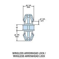 Heyco 10533 Metric Spacing HDLSP2-03M NATURAL NYL PCB Support