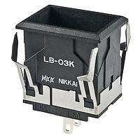 NKK Switches LB03KW01 LED RECTANGULAR BODY ONLY