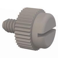 Essentra Components 090440018TEG Knurled Screw Slotted Thumb Screw, #4-40 Thread, 3/16 Lg