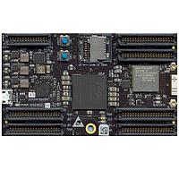 krtkl 15081800/03 System-On-Modules - SOM Snickerdoodle Black, connectors up. Wireless Zynq-7020 System on Module, 866MHz Dual-Core ARM Cortex-A9 processor, 85K Logic Cells / 1.3M ASIC Gates / 53.2K LUTs / 276 GMACs, 2.4GHz & 5GHz 802.11n Wi-Fi, 125 FPGA I/O + 55 additional I