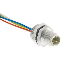 HARTING 21033711403 Straight 4p Male M12 D-Code Panel Feed through