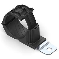 HellermannTyton 151-02009 Ratchet Clamp Ratchet P-Clamp, 1.38 - 2.01" Bundle Dia, 180 Short, 0.33" Hole Dia, PA66HIRHSUV/SS304, Black,160/ctn