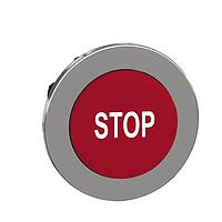 SCHNEIDER ZB4FL434 Button FLUSH RED PROJECT PB HEAD WH MARKED STOP