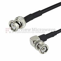 Fairview FMCA1225 BNC Male to RA BNC Male Cable RG-58 Coax