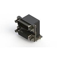 EDAC 663-015-264-036 Dual Port D-Sub Connectors Right-angle Dual Port D-Sub Connector