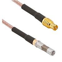 Amphenol SV Microwave 7093-0275 RF Cable Assemblies SMPS (Size 16) D38999 Socket Contact to MCX Male 12" 75 Ohm Cable Assembly for RG-179 Cable