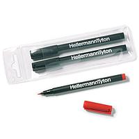 HellermannTyton T82S Marker Pen Felt Tip Pen, Black, 2/pkg