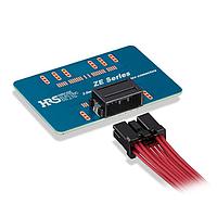 Hirose Electric ZE05-16DP-2H Connectors Right Angle Receptacle, DIP Solder Tabs, 16 Position