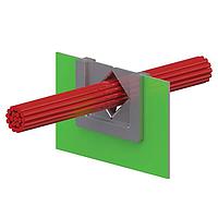 Essentra Components 1258288 Membrane Entry Edge Mount Cable Grommet, .591 Max Bundle, Black