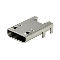 Same Sky (formerly CUI Devices) UJ2-MIBH-4-SMT-TR Micro USB Type B Connectors USB 2.0 micro B jack 5 pin Horizontal SM