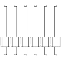 Molex 87891-0808 Pin Header 2.54MM PITCH SRSW T/H HEADER 8 CKT