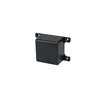 Bud Industries CU-5470-B Enclosures Econobox Diecast Aluminum Box, Mounting Bracket Cover Black (2 X 2 X 1.3 In)
