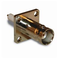 Amphenol RF 112639-11 Connectors RF Connector BNC Straight Receptacle Jack Round Post 4-Hole Flange 50 Ohm