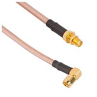 Amphenol RF 135111-07-12.00 RF Cable Assemblies SMA R/A Plug to Jack RG142 12in