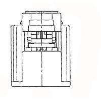 Yazaki 7283557010 Receptacle Housing CONN 4P YESC DARK GRY