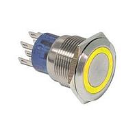 E-Switch ULV7F2BSS351 Anti-Vandal ANTI-VANDAL, 3A 250VAC, SPDT On-(On), Panel Mount, Front Solder