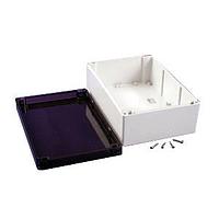 Hammond Manufacturing 1554V2GYSL Enclosures General Enclosure - Grey/Smoke Lid - 9.4 x 6.3 x 3.5in - Polycarbonate - N4X