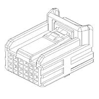 JST Automotive SHC2PB-12-2AK Headers 12Ckts Dual Row 0.64 Female Connector