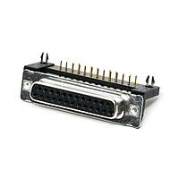 Amphenol CONEC 164A12989X D-Sub Connectors - Standard Density DSUB SOLDER PIN ANG 9.4mm PREC MCHND CNT