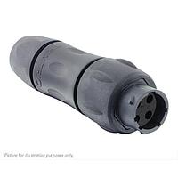 Eaton Souriau-Sunbank UTSX1JC124P Receptacles In line receptacle, with cable gland backshell, for 4 male contacts, IP68/69K