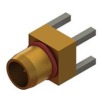 Amphenol SV Microwave 1785-6001-TD PCB Connectors BMA M PCB, Tin Dip Thru-Hole Connector