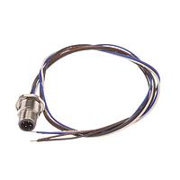 Amphenol CONEC 43-01088 M12 Male Socket MALE SOCKET M12X1 W/WIRES BACK MNT PG9