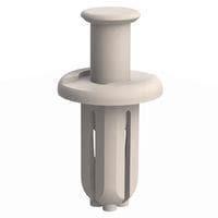 Essentra Components 61RR250188 Push-In Rivet Removable Rivet, .250 Hole, .188 Panel Thk