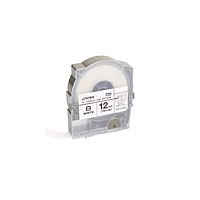 MAX LM-TP512W Label Printed (12mmx16m)