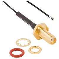 Amphenol RF 095-902-502-150 RF Cable Assemblies AMC4 Plg to SMA Strt Bkhd Jck IP-67 150m