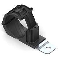 HellermannTyton 151-01502 Ratchet Clamp Ratchet P-Clamp, 1.38 - 2.01" Bundle Dia, 180 Short, 0.51" Hole Dia, PA66HIRHSUV/ST/ZN, Black, 160/ctn