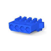 AMP Connectors - TE Connectivity 770156-5 Connector Assemblies IDC PLG 1X04C 16G V2 BLU