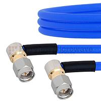 Fairview FMCA1037 RA SMA Male to RA SMA Male Cable FM141FLEX Coax in 12 Inch and RoHS Compliant