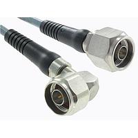 Semflex / Cinch Connectivity Solutions 5152-DKF-0012 RF Cable Assemblies N Plug to R/A N Plug 12 Inches