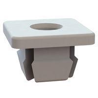 Essentra Components 60SGN01010 Supports Grommet Nut, .377x.382 Hole, .125-.130 Panel Thk