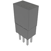 Samtec ESQ-103-23-S-D Sockets Elevated Socket Strip, 0.100" Pitch
