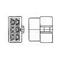 AMP Connectors - TE Connectivity 174203-1 Housing 250 FASTON WITH LANCE CAP 6P