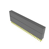 Samtec ESW-126-69-G-D Stackthrough .100" Elevated Socket Strip