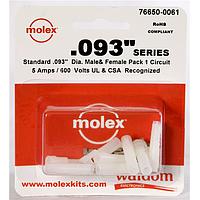 Molex 76650-0061 Kits .093 Connector Kit Free Hang Plg Rec 1P