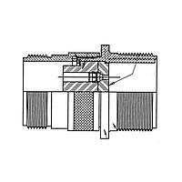 Amphenol Industrial 97-4100A-36-10S Connectors 48P Sz 36 Sckt Crimp Wall Mnt Receptacle