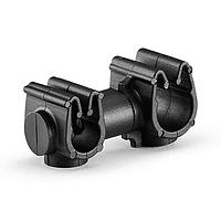 HellermannTyton 156-02282 MOC Clip to MOC Clip MOC Clip to MOC Clip, 5 mm, 7 mm, PA66HIRHSUV, Black, 2000/ctn