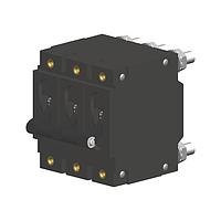 Carling Technologies CA3-B0-24-650-321-C Hydraulic-Magnetic 3-pole, Handle, 50 amp circuit breaker, Stud 1/4-20 terminals, UL 1077 Recognized CSA Accepted