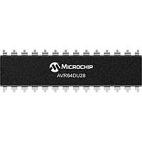 Microchip Technology AVR64DU28-I/SP MCU's 64KB, 8KB SRAM, 24MHz, USB, 10b ADC, 2xUART, SPI, TWI