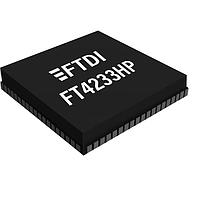 FTDI Chip FT4233HPQ-REEL Bridge, USB to UART USB Bridge Type-C 3.0 32-Bit 8kB 48kB