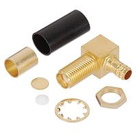 Radiall 9613-1523-001 Connectors SMA / RIGHT ANGLE JACK FEMALE CRIMP TYPE FOR 5/50 D GOLD