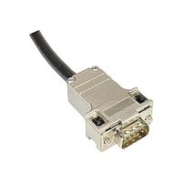 HARTING 09670250446 Two Piece Backshell D-Sub 25pin metallized hood, Top Entry, w/ short locking screws 4-40UNC